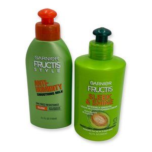 GARNIER FRUCTIS Bundle - Sleek & Shine Leave-In & Anti-Humidity Smoothing Milk